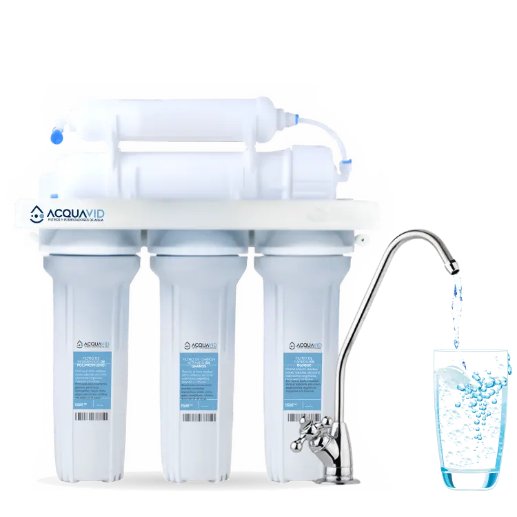 Purificador de agua o filtro de agua de ultrafiltración con 5 etapas