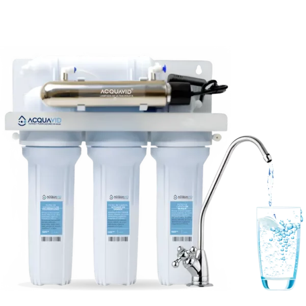 Purificador de agua / filtro de agua con luz Ultravioleta de 6 etapas